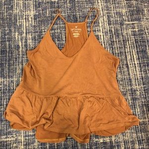 Soft & sexy peplum tank